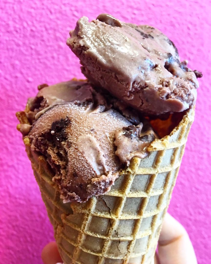 Vegan ice cream in Las Vegas can be found at Perfect Scoop. With two locations, the almond milk dessert comes in a variety of flavors. For more vegan food in Las Vegas, visit www.vegansbaby.com