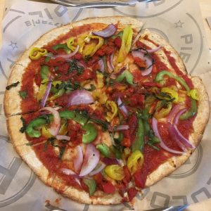 Pieology offers vegan pizza in Las Vegas. For more vegan restaurants in Las Vegas, visit www.vegansbaby.com